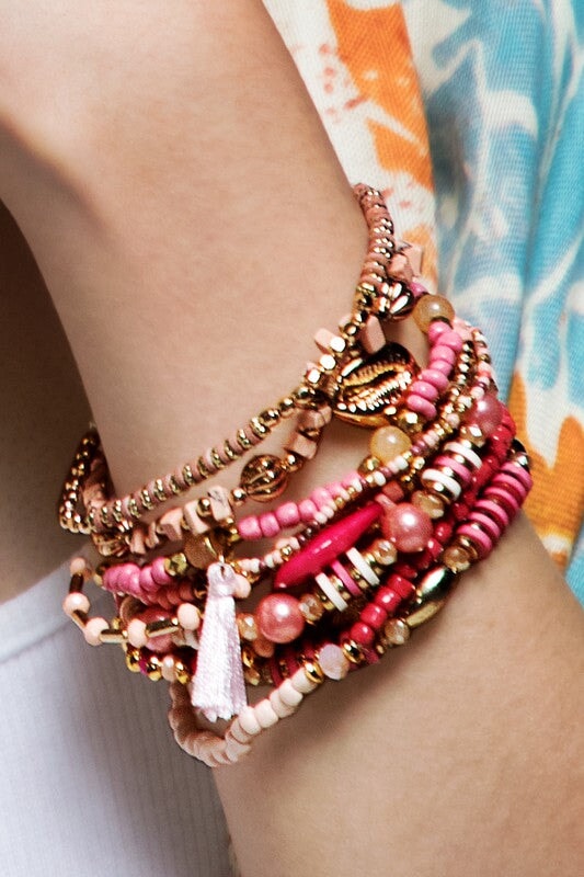 Mya Bracelet Stacks - 3 Styles Wild Bohemian PINK 