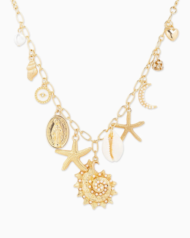 Shell Searcher Charm Necklace Wild Bohemian 