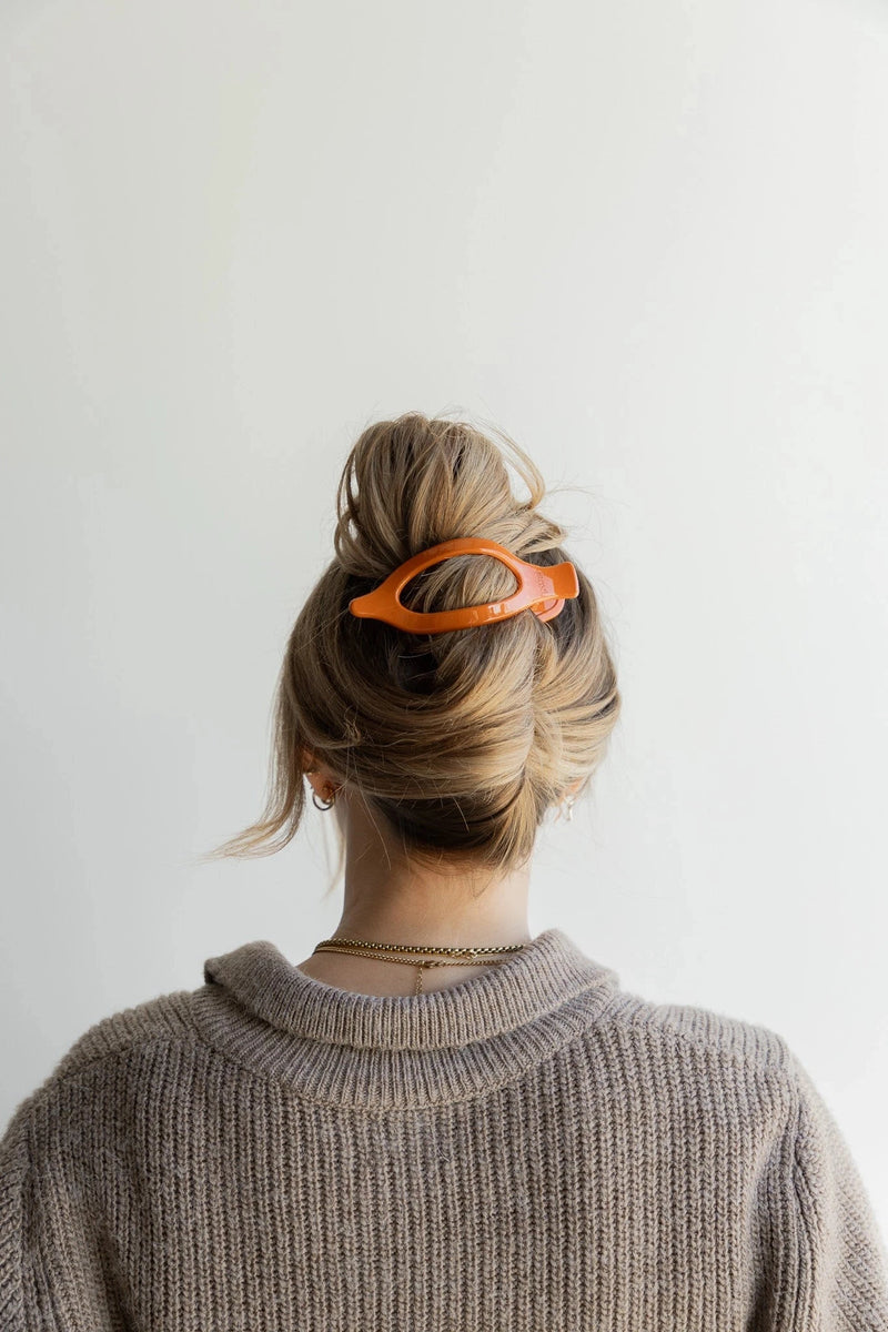 Flat-Back Hair Claws HAIR ACCESSORIES Kaxi ORANGE 