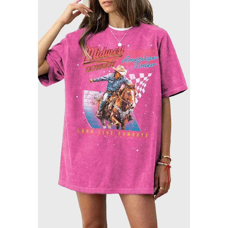 Midwest Cowboy Oversized Tee TOPS HRTandLOVE 
