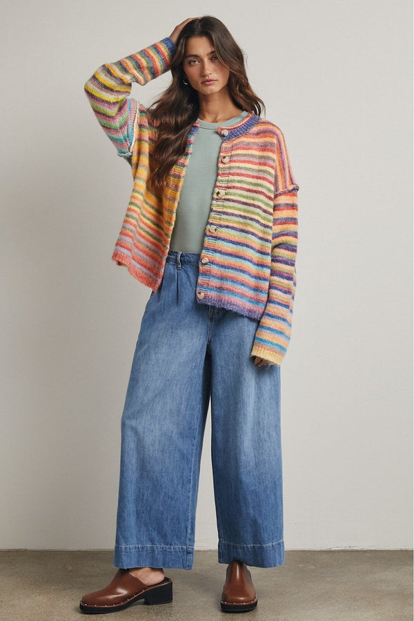 Emmie Striped Cardigan OUTERWEARS Wishlist 