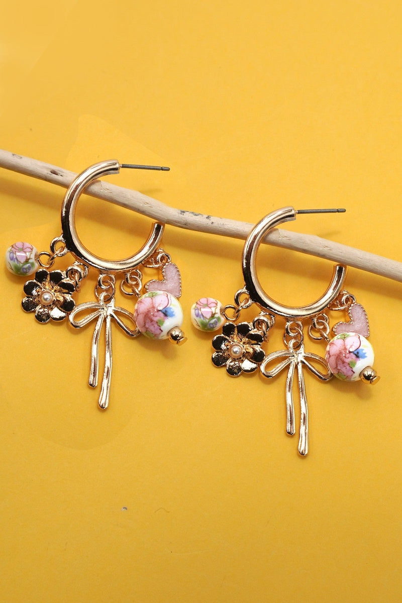 Pia Charm Hoop Earrings EARRINGS Josslyn 