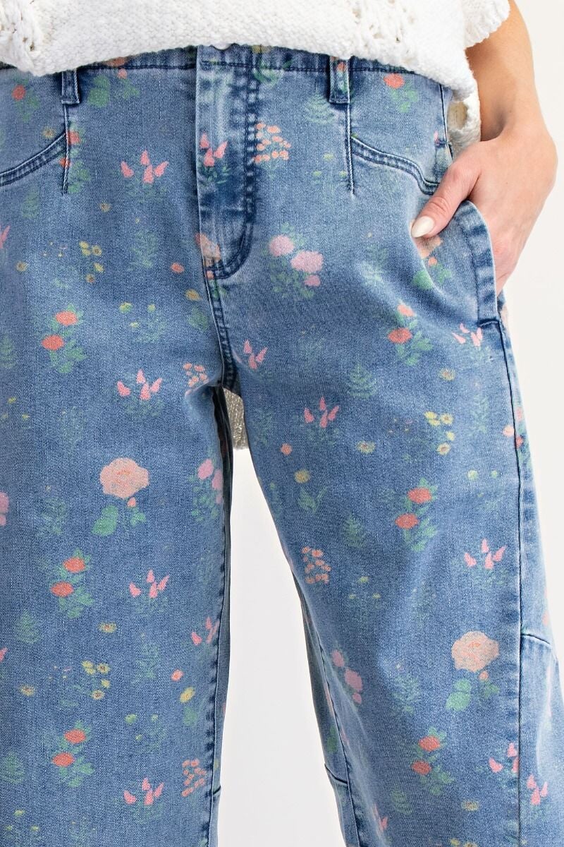 Wildflower Barrel Jeans PANTS Easel 