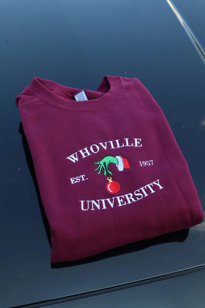 Embroidered Whoville Sweatshirt TOPS UNMATCHED 