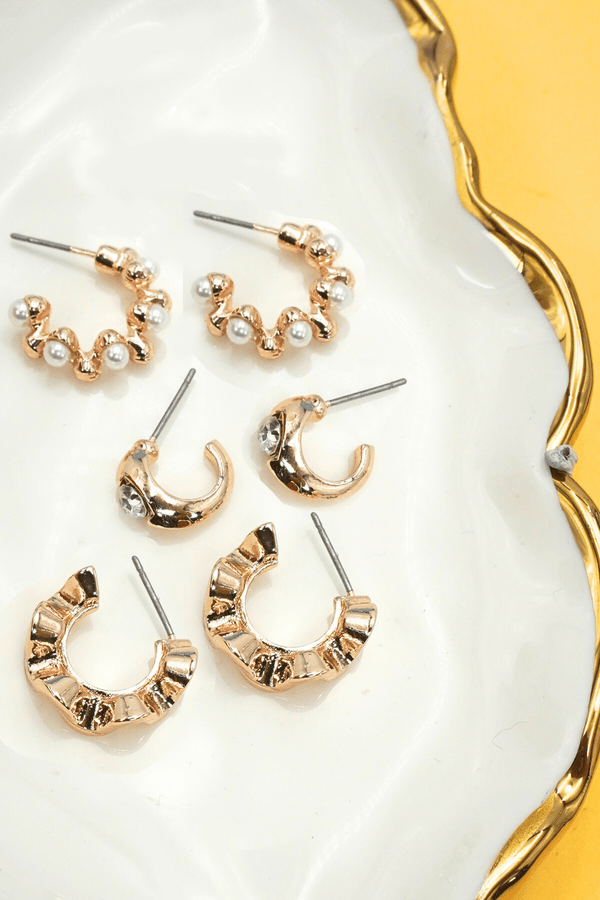 Classic Gold Hoop Earrings EARRINGS Josslyn 