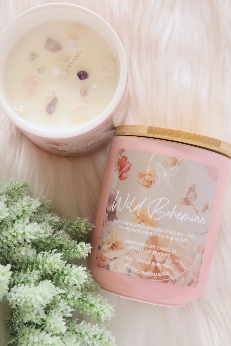 BACK IN STOCK Handcrafted Soy Candles home Wild Bohemian 